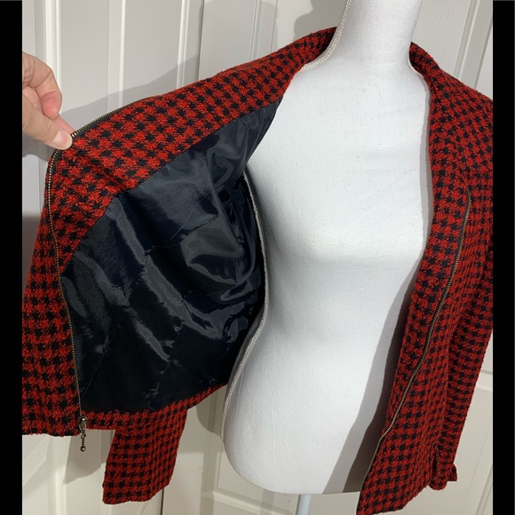 Vintage Houndstooth Jacket / Blazer - Picture 4 of 8